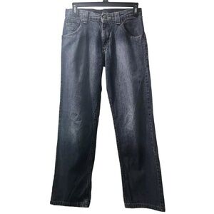 Wrangler Boys Size 12 Denim Jeans Dark Blue Cotton‎